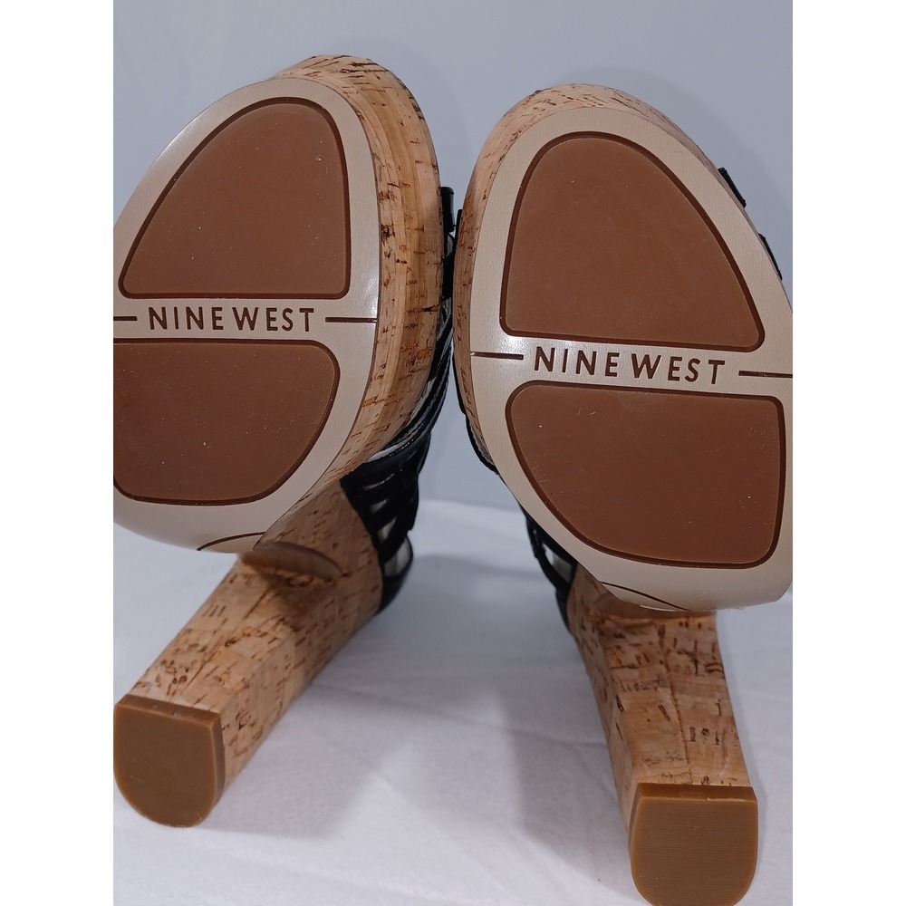 Nine West Shoes Womens Size 8.5 Platform Heels NWALLACCESS Strappy Sandals - Picture 8 of 12